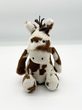 Jellycat Bashful Pony Plush Brown Cream Pinto Retired 10”